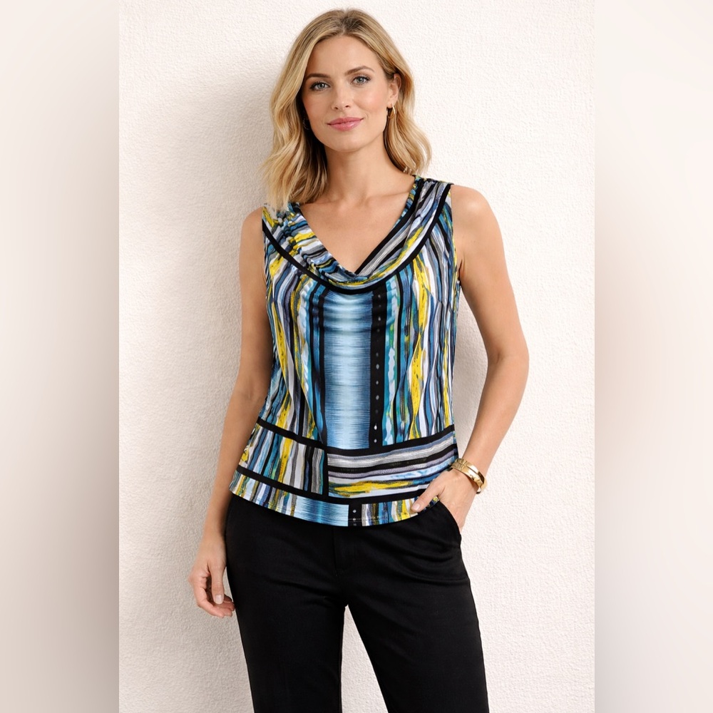 Calvin Klein Stylish Multicolor Sleeveless Women's Top